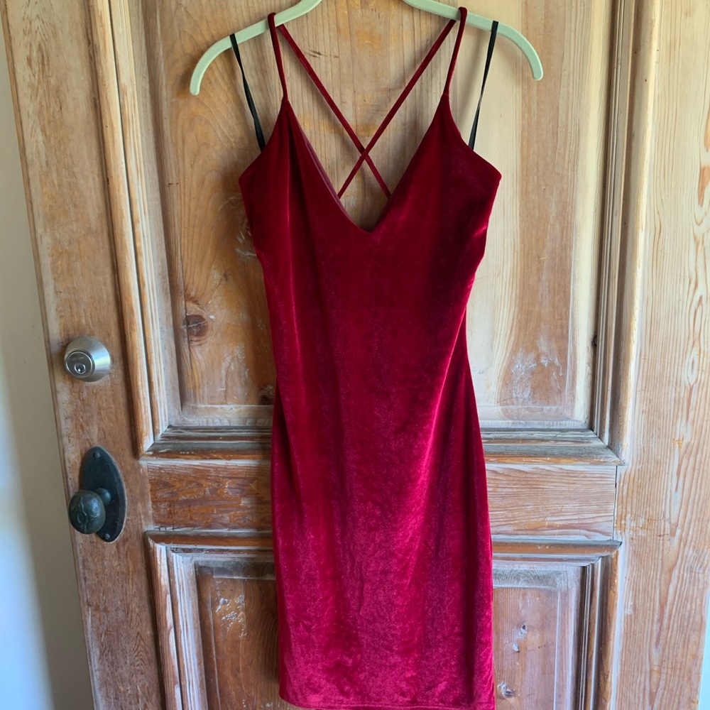 Fredes Dress Velvety Red size M